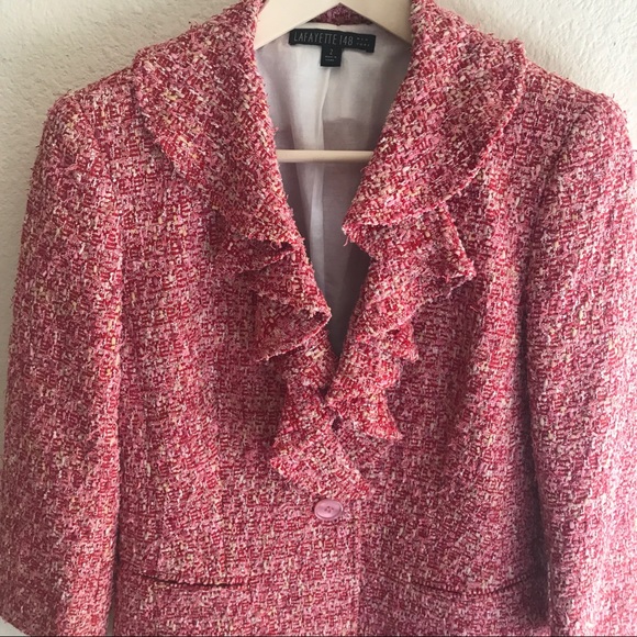 Lafayette 148 NY | Tweed Blazer Jacket - Picture 2 of 8